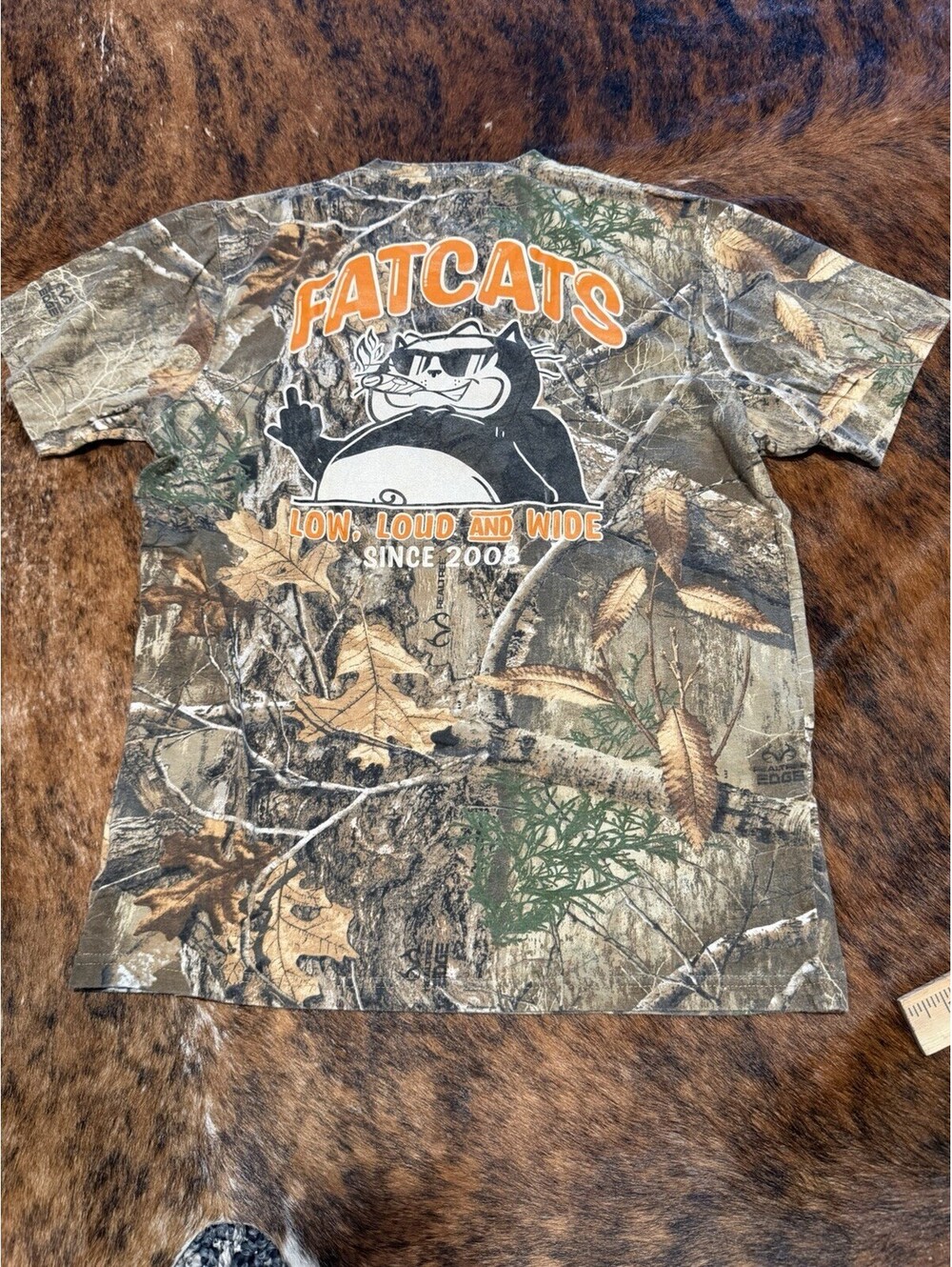 Fatcats Staple Tee - Real Tree Camo Pocket T-Shirt Breakup Hunting Tee Men’s M